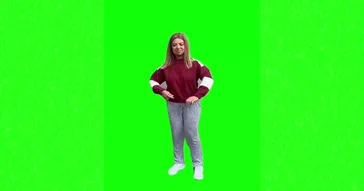 80s Dance Trend Mom Showing Moves Green Screen Meme Video