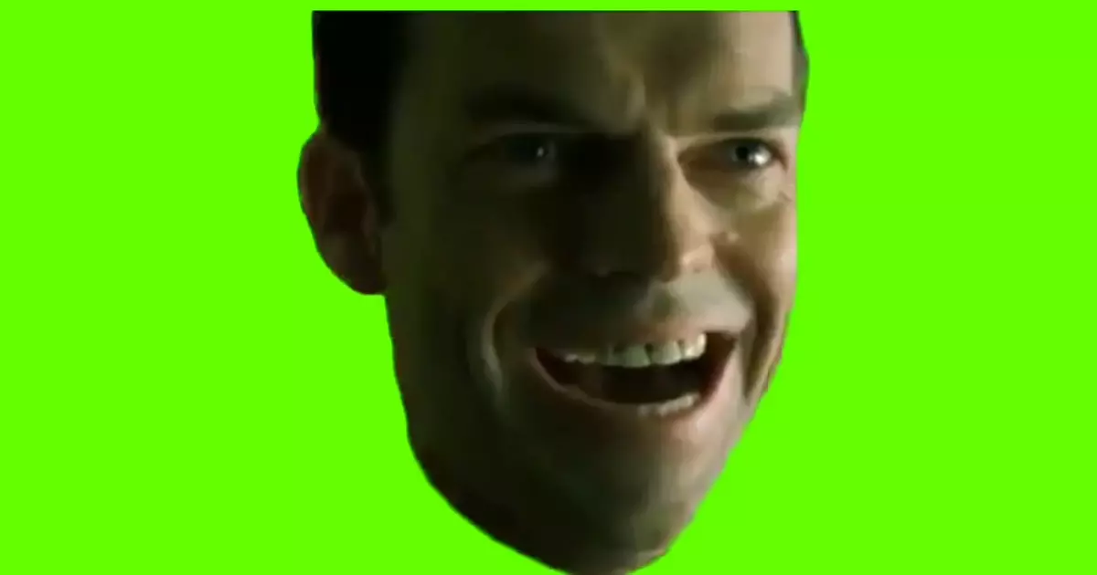 Agent Smith Laughing Green Screen Meme Download Video