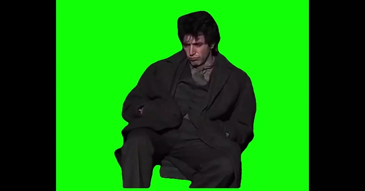 Al Pacino Sitting Reflecting Green Screen Meme Download Video