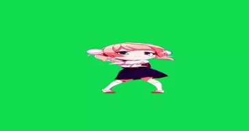 Anime Girl Rikka Takanashi Green Screen Meme Download Video