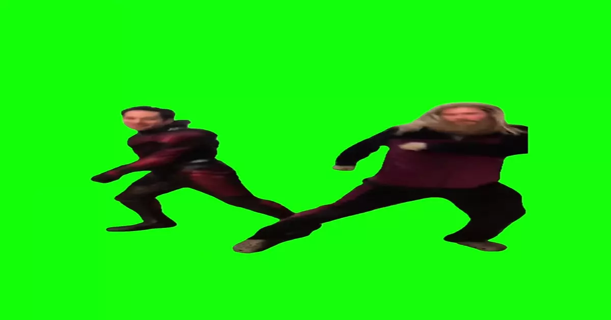 Antman And Thor Dancing Green Screen Meme Download Video