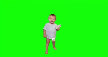 Baby Doing Clock It Green Screen Meme Video
