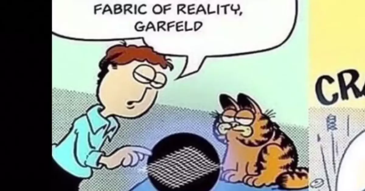 Be Careful Around The Fabric Of Reality Garfield Meme Download Video