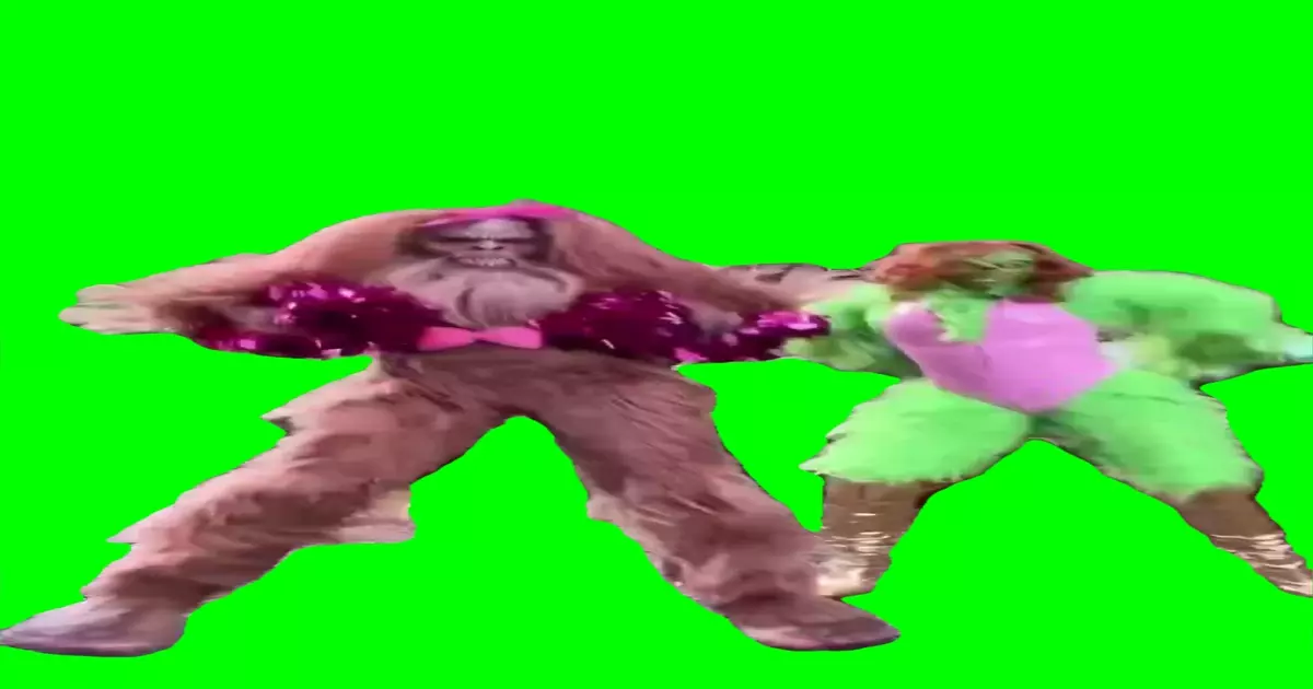 Bigfoot And Grinch Dancing Green Screen Meme Download Video