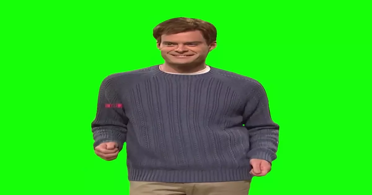 Bill Hader Dancing In A Box Snl Green Screen Meme Download Video