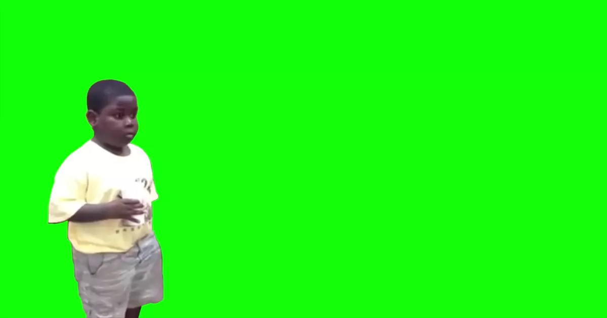 Black Kid Staring Green Screen Meme Download Video