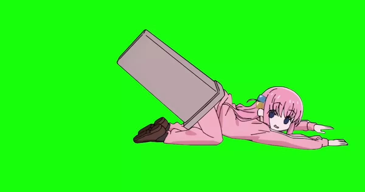 Bocchi The Rock Garbage Can Hitori Green Screen Meme Download Video