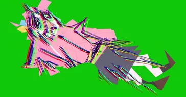 Bocchi The Rock Glitch Hitori Green Screen Meme Video