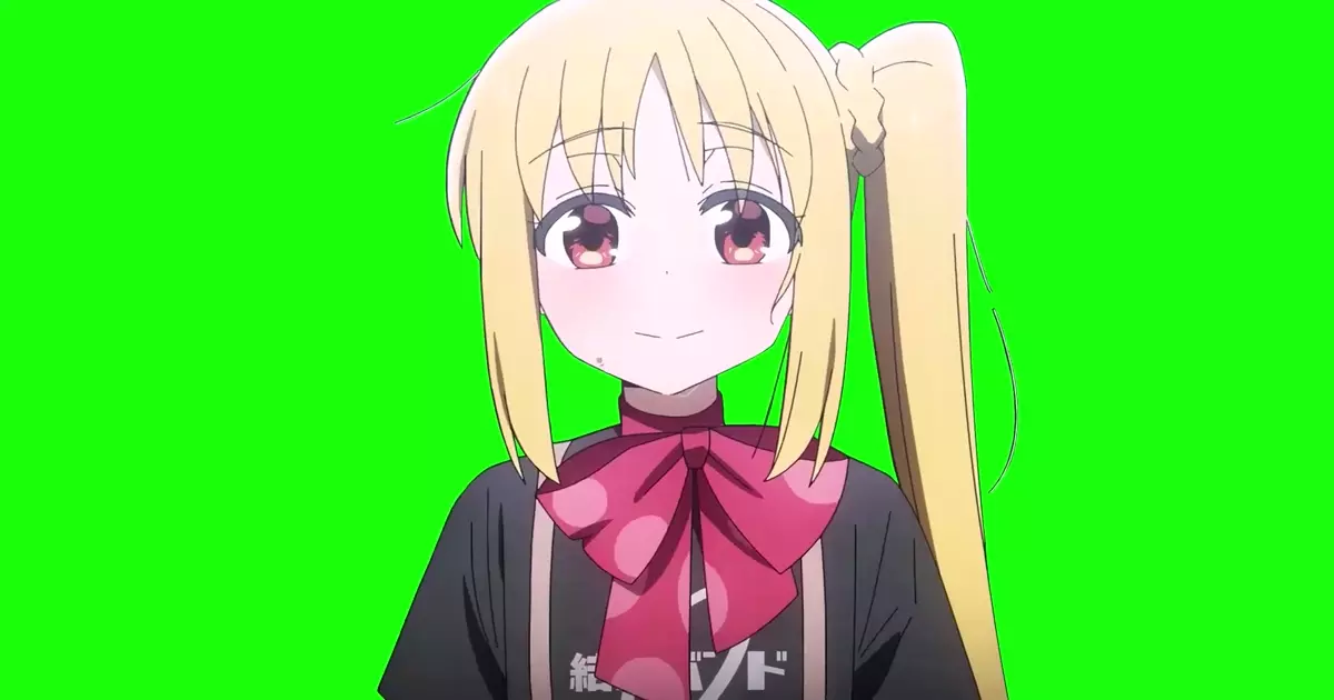Bocchi The Rock Good Smile Nijika Green Screen Meme Download Video