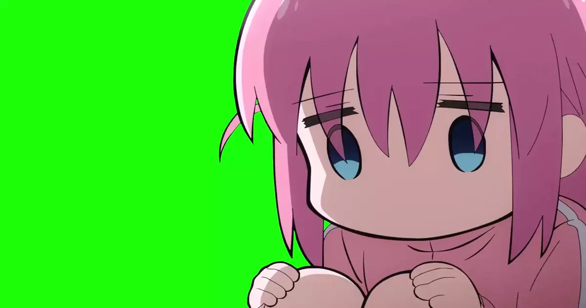 Bocchi The Rock Hitori Rejoices And Grieves Green Screen Meme Download Video