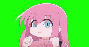 Bocchi The Rock Dancing Kikuri Angry Seika Green Screen Meme Download Video