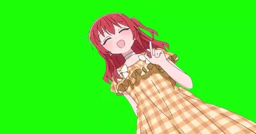 Bocchi The Rock Dancing Kikuri Angry Seika Green Screen Meme Download Video