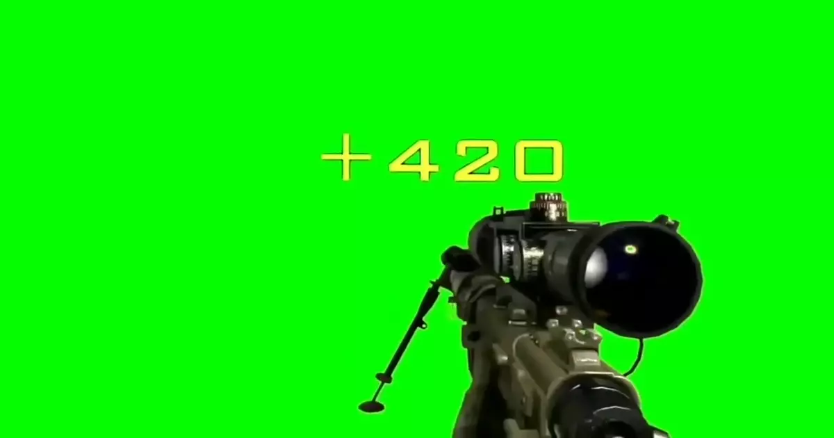Call Of Duty Sniper Green Screen Meme Download Video