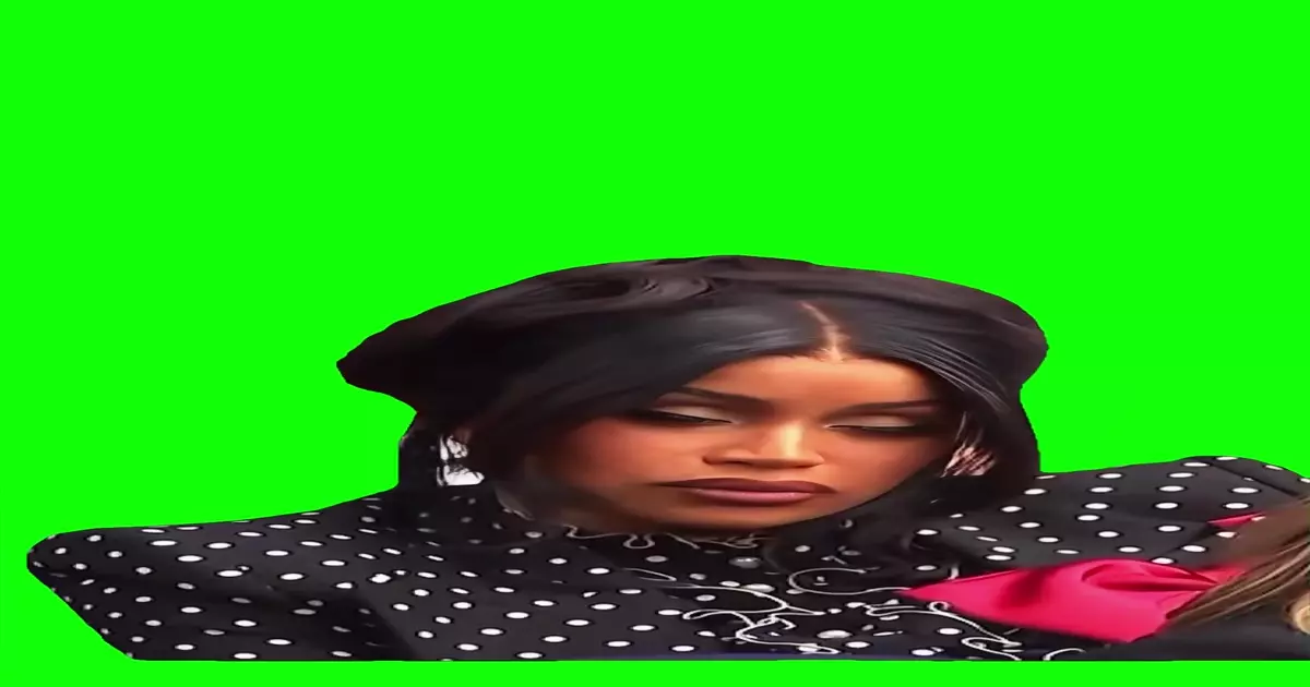 Cardi B Falling Asleep In Court Green Screen Meme Download Video
