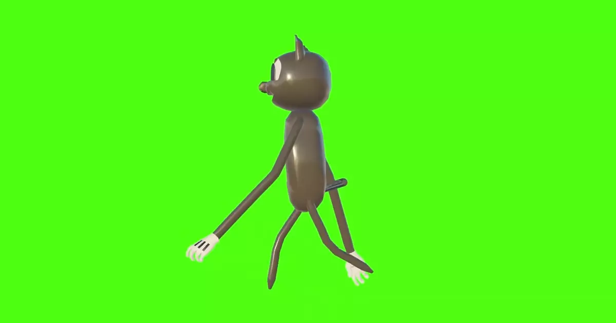 Cartoon Cat Green Screen Meme Download Video