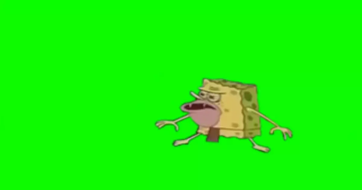 Caveman Spongebob Green Screen Meme Download Video