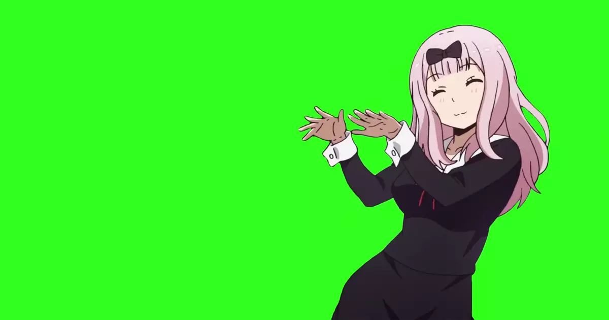 Chika Fujiwara Cute Dance Green Screen Meme Download Video