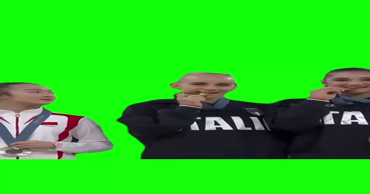 Chinese Gymnast Girl Biting Medal Meme Download Video