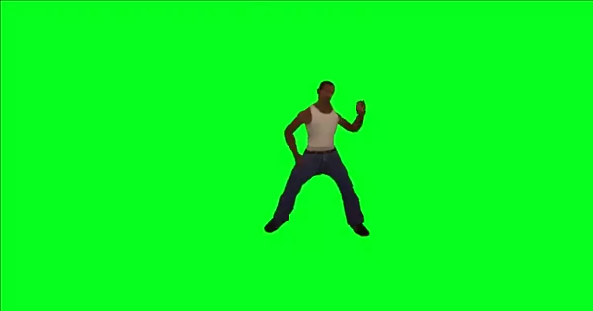 Cj Dancing Green Screen Meme Download Video
