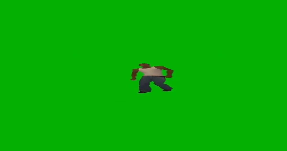 Cj Default Dance Green Screen Meme Download Video