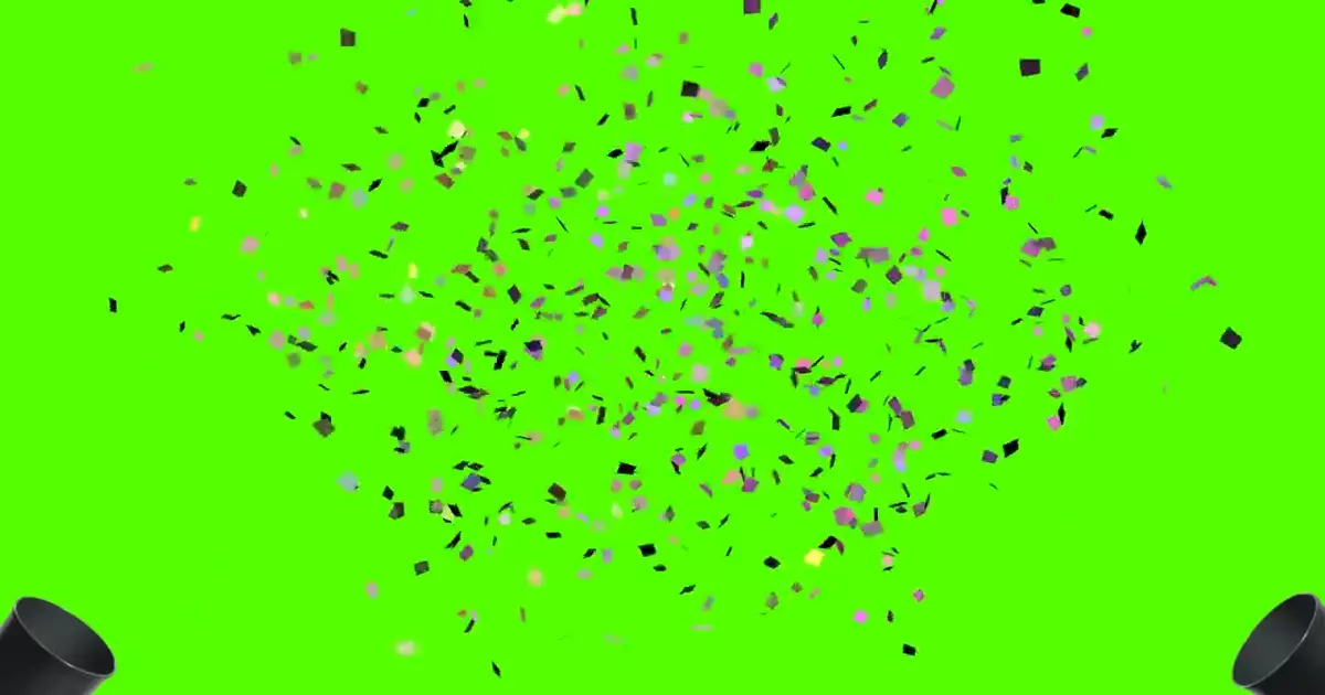 Confetti Celebration Green Screen Meme Download Video