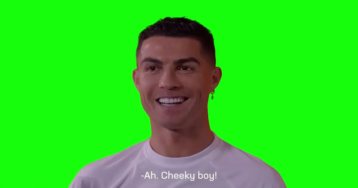 Cristiano Ronaldo Ah Cheeky Boy Green Screen Meme Download Video
