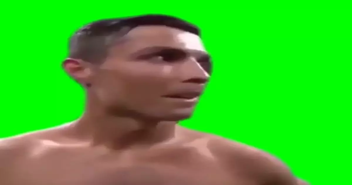 Cristiano Ronaldo Siuuuu Green Screen Meme Download Video