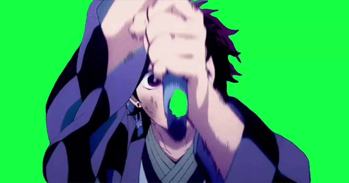Demon Slayer Anime Green Screen Meme Download Video