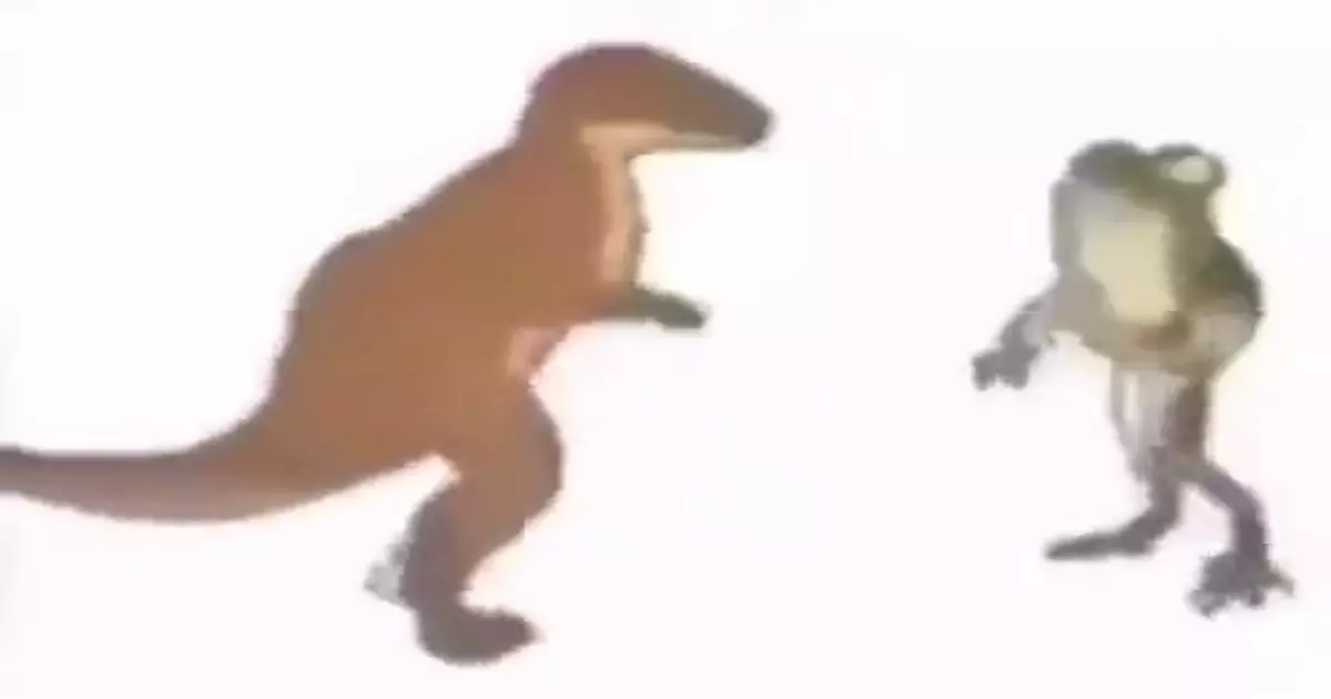 Dinosaur And Frog Dancing Meme Download Video