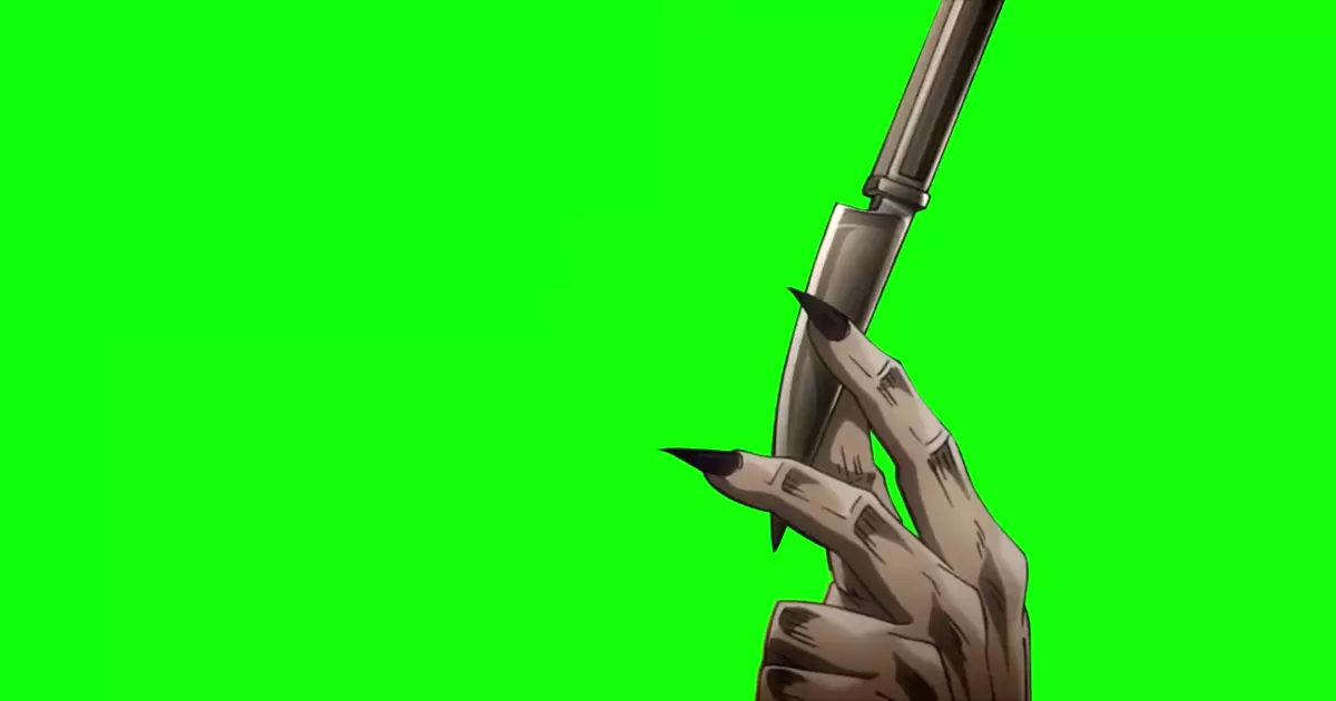 Dio Knife Hand Without Dio Green Screen Meme Download Video