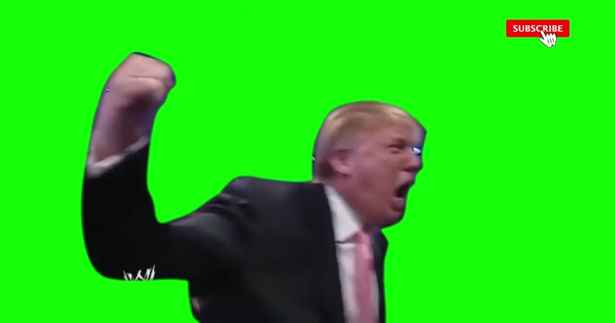 Donald Trump Happy Celebrates Wins Green Screen Meme Download Video