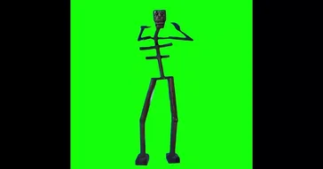 Skeleton Running With Bad To The Bone Green Screen Meme Download Video