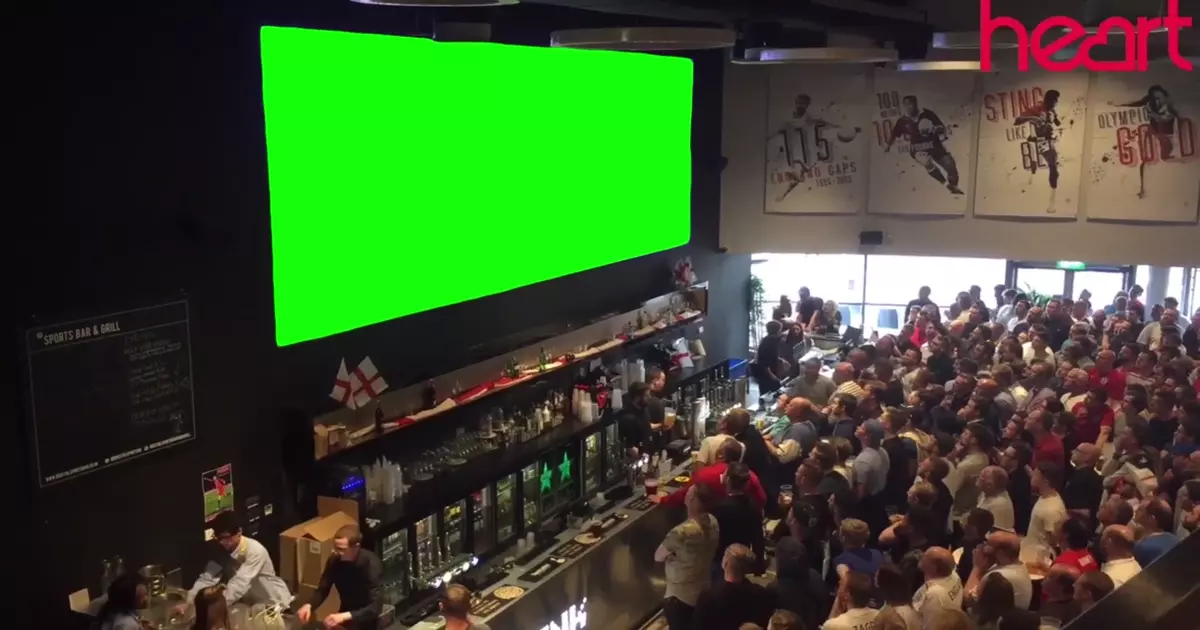 England Fans Celebrate Green Screen Meme Download Video