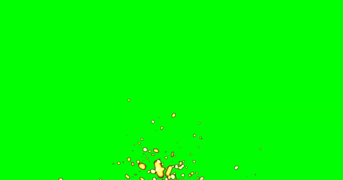 Fire Sparks Animation Green Screen Meme Download Video