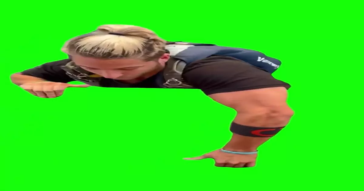 Freddy Chase Skydive Green Screen Meme Download Video