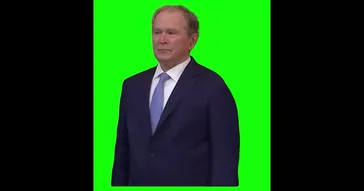 George W Bush Smiling Green Screen Meme Video