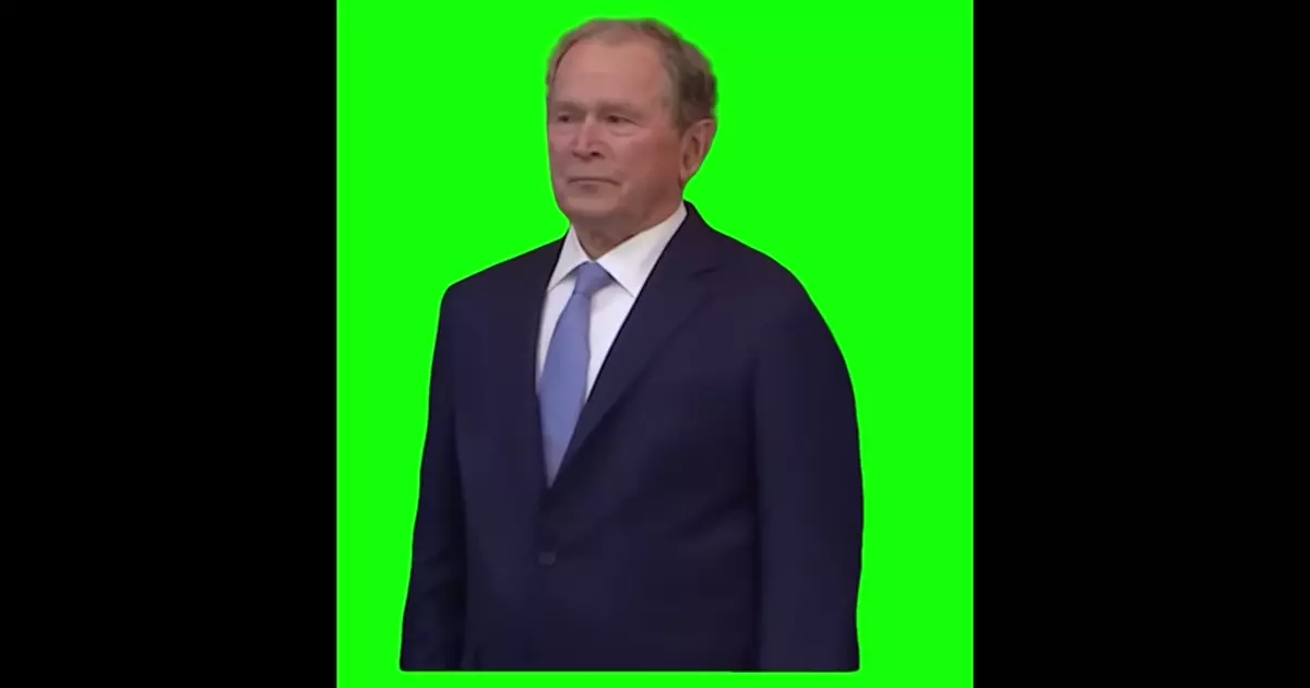 George W Bush Smiling Green Screen Meme Download Video