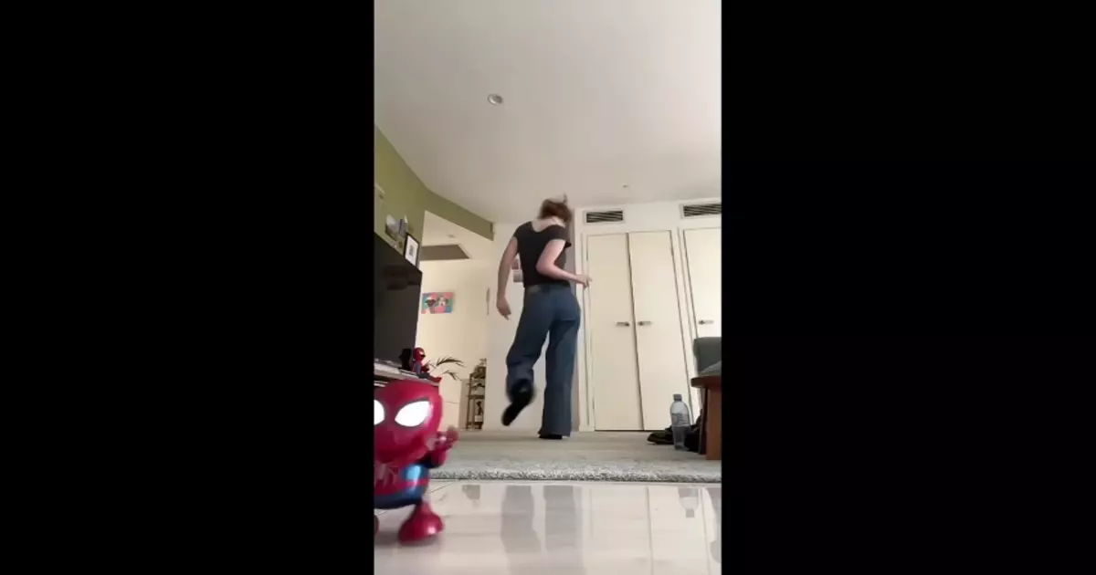 Girl Dancing With Spiderman Toy Trending Insatagram Viral Meme Download Video