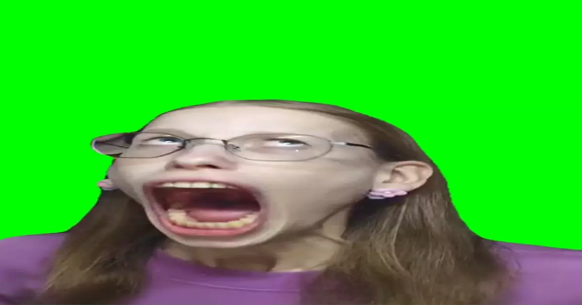 Girl With Big Mouth Green Screen Meme Download Video