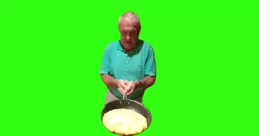 Grandpa Flipping Food Gets Spilled Meme Video