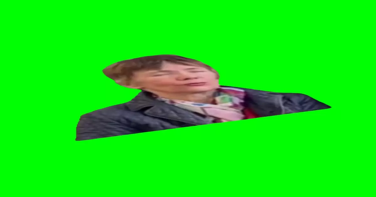 Granny Mewing Green Screen Meme Download Video