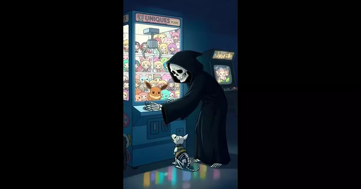 Grim Reaper Wins The Claw Machine Meme Download Video