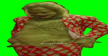 Grinch Cant Fit In Clothes Green Screen Video