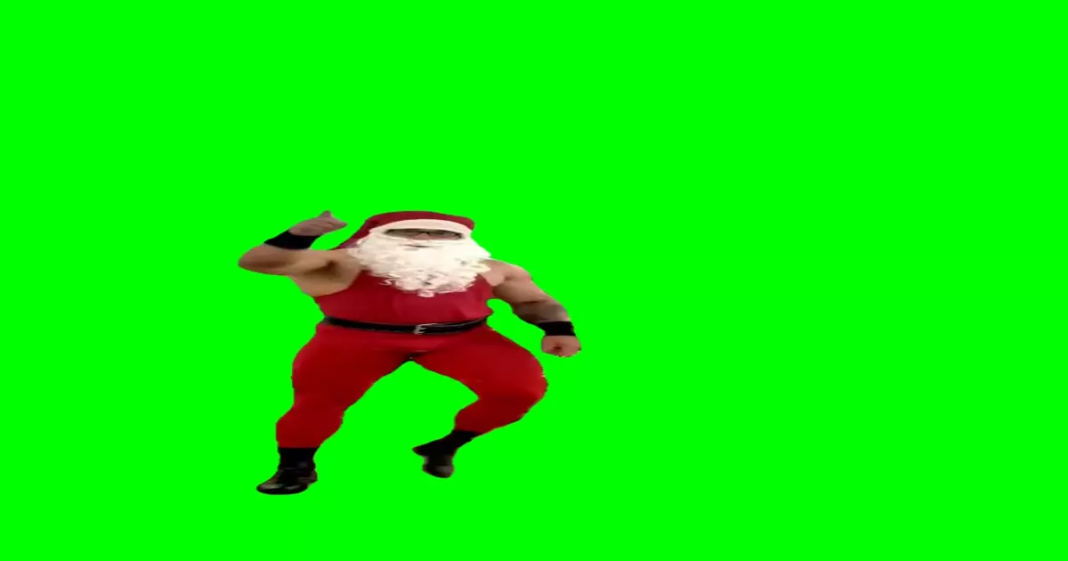 Guy Dressed Santa Suit Dancing Meme Download Video