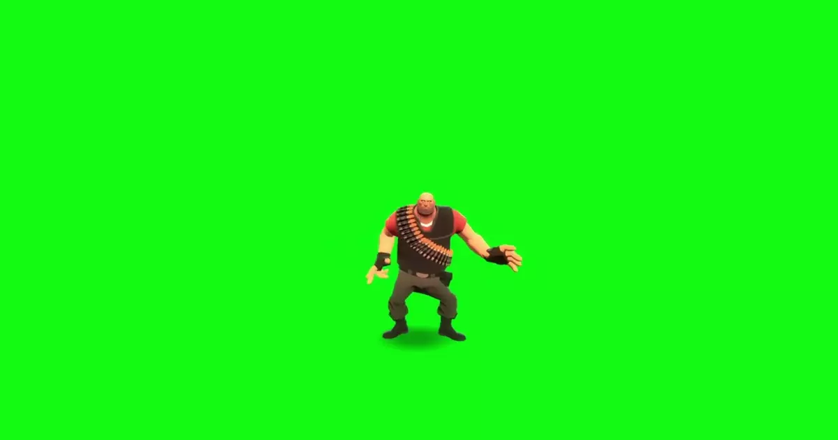 Heavy Pow Haha Green Screen Meme Download Video