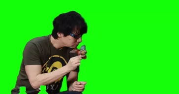 Hideo Kojima Sniffing Metal Gear Ray Green Screen Meme Video