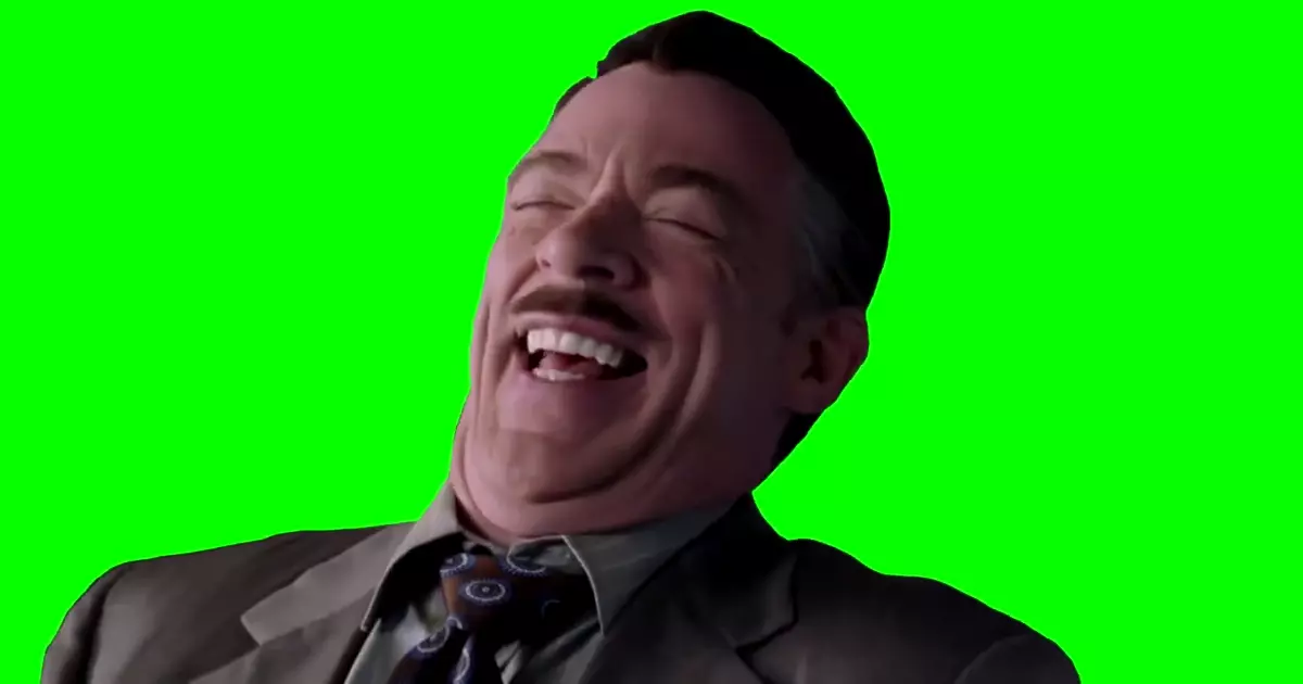 J Jonah Jameson Laughing Green Screen Meme Download Video