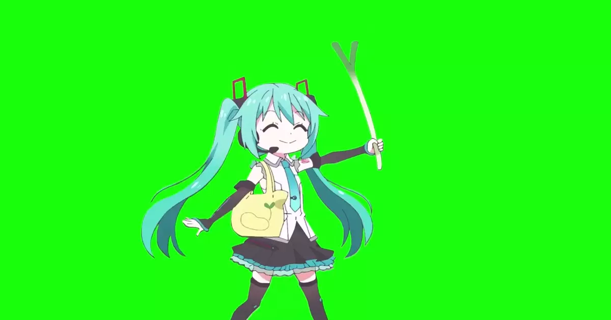 Jashin Chan Dropkick X Hatsune Miku Okaimono Green Screen Meme Download Video