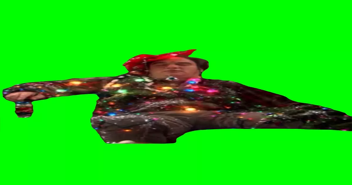 Jim Christmas Decked Out Green Screen Meme Download Video