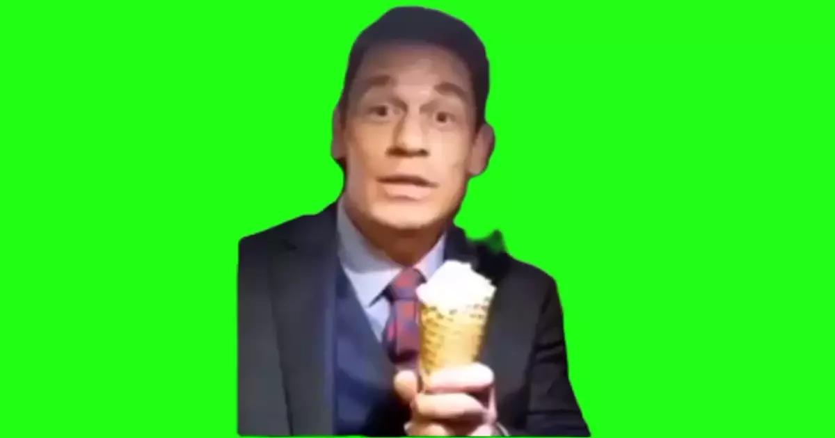 John Cena Ice Cream Green Screen Meme Download Video